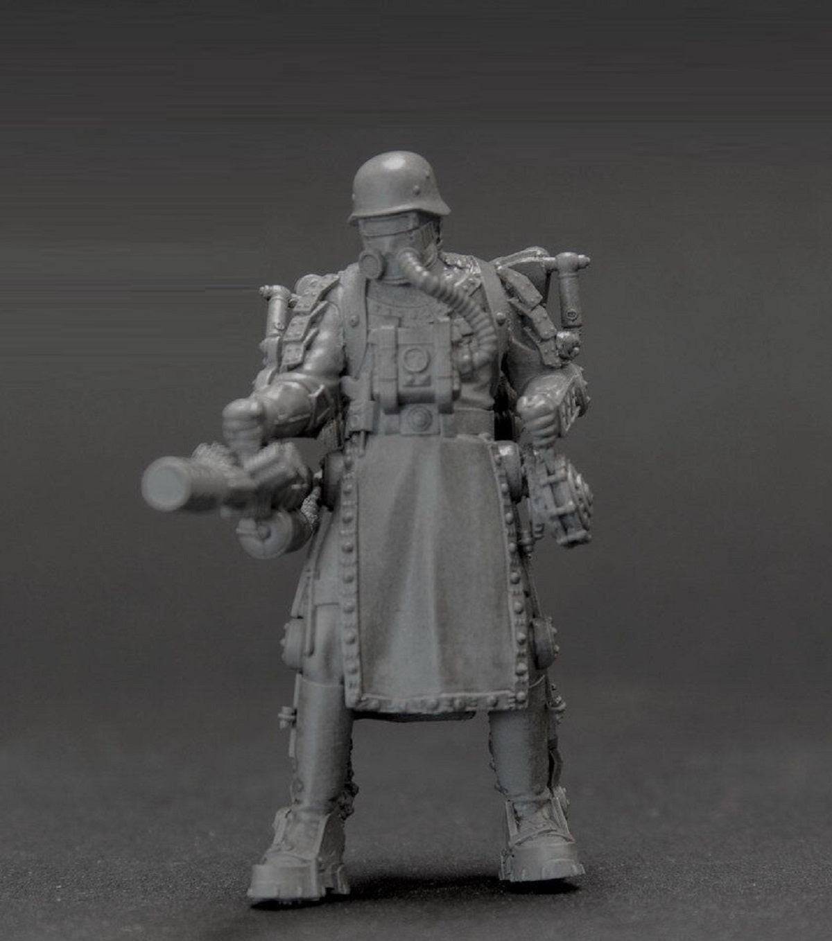 1/35 Resin Steampunk Model Kit German Soldier Wolfenstein WW2 Unpainted - Model-Fan-Store