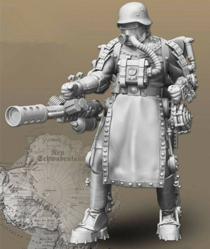 1/35 Resin Steampunk Model Kit German Soldier Wolfenstein WW2 Unpainted - Model-Fan-Store