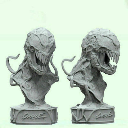 180mm BUST 3D Print Superhero Model Kit Venom Unpainted - Model-Fan-Store