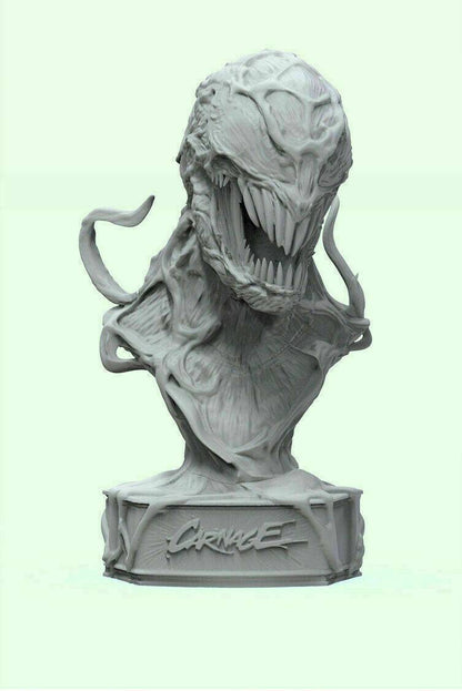 180mm BUST 3D Print Superhero Model Kit Venom Unpainted - Model-Fan-Store