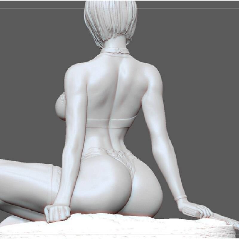 1/6 180mm 3D Print Model Kit Modern Beautiful Girl Woman Unpainted - Model-Fan-Store