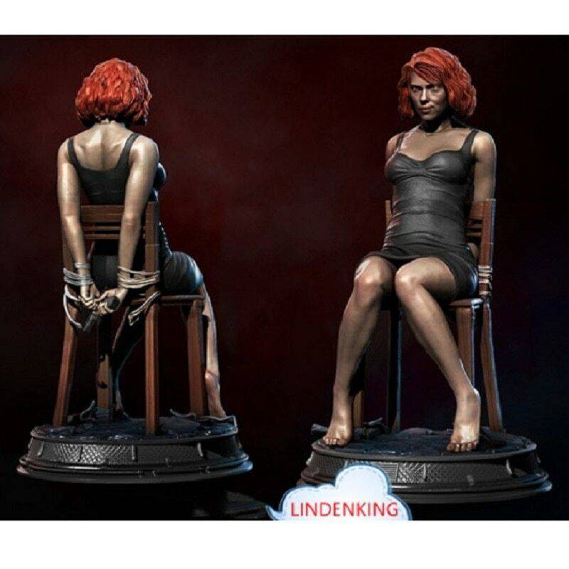 1/6 240mm 3D Print Superhero Model Kit Black Widow Beautiful Girl Unpainted - Model-Fan-Store