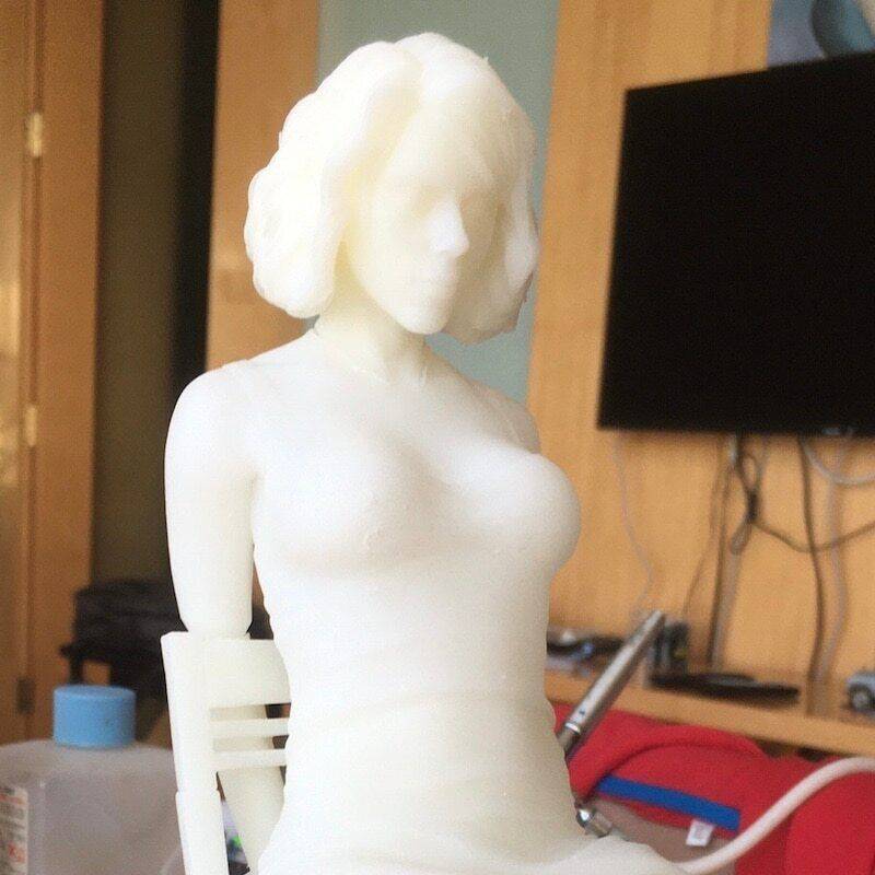 1/6 240mm 3D Print Superhero Model Kit Black Widow Beautiful Girl Unpainted - Model-Fan-Store