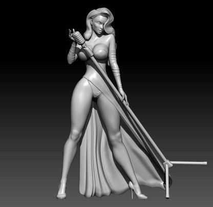 1/6 290mm 3D Print Model Kit Beautiful Girl Singer Jessica Movie Unpainted - Model-Fan-Store