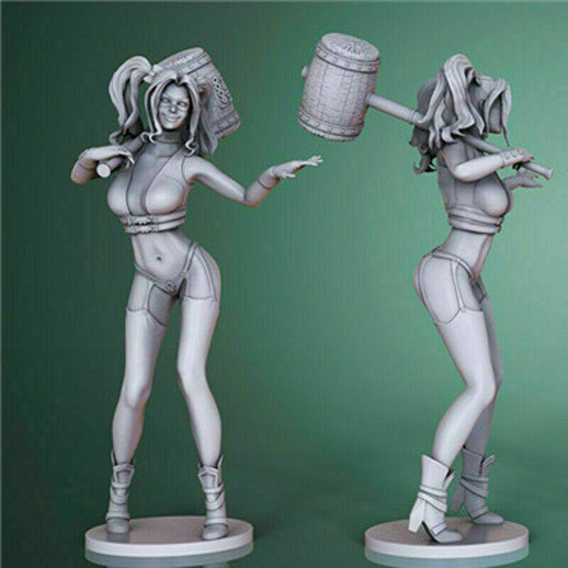 1/6 300 3D Print Superhero Model Kit Harley Quinn Beautiful Girl Unpainted - Model-Fan-Store