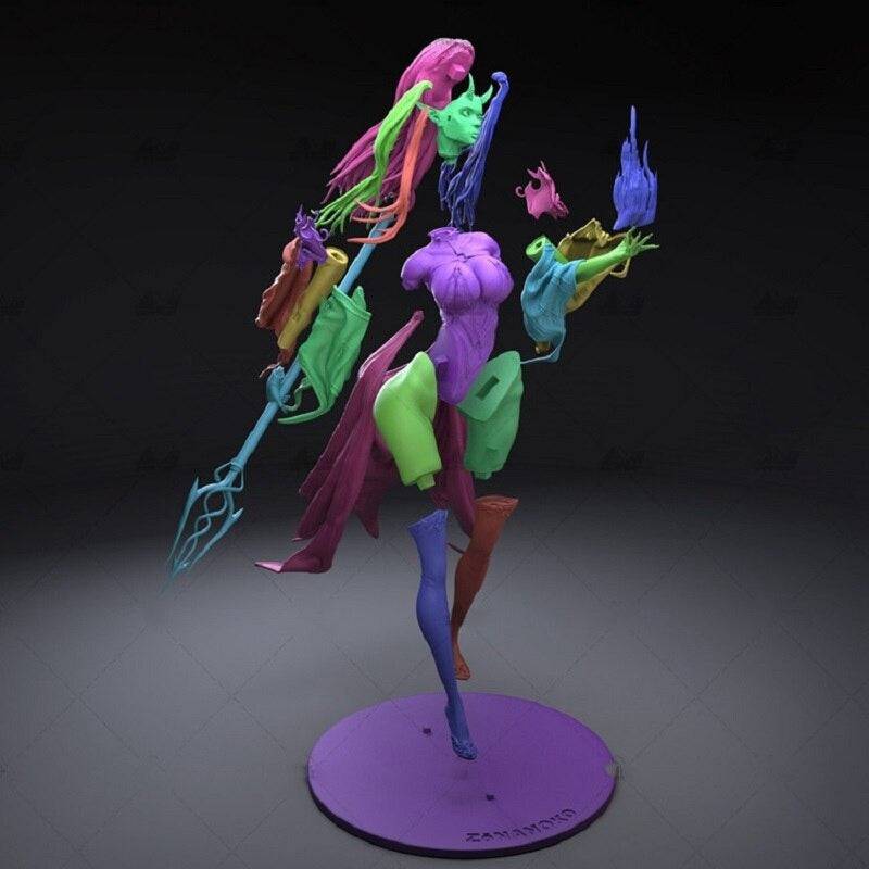 1/6 300mm 3D Print Model Kit Beautiful Girl Woman Devil Unpainted - Model-Fan-Store