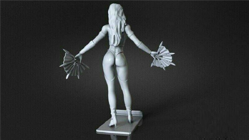 1/6 300mm 3D Print Model Kit Beautiful Girl Woman Kitana Fighter Unpainted - Model-Fan-Store