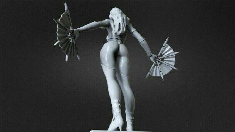 1/6 300mm 3D Print Model Kit Beautiful Girl Woman Kitana Fighter Unpainted - Model-Fan-Store