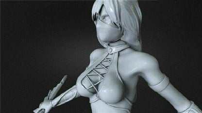 1/6 300mm 3D Print Model Kit Beautiful Girl Woman Kitana Fighter Unpainted - Model-Fan-Store