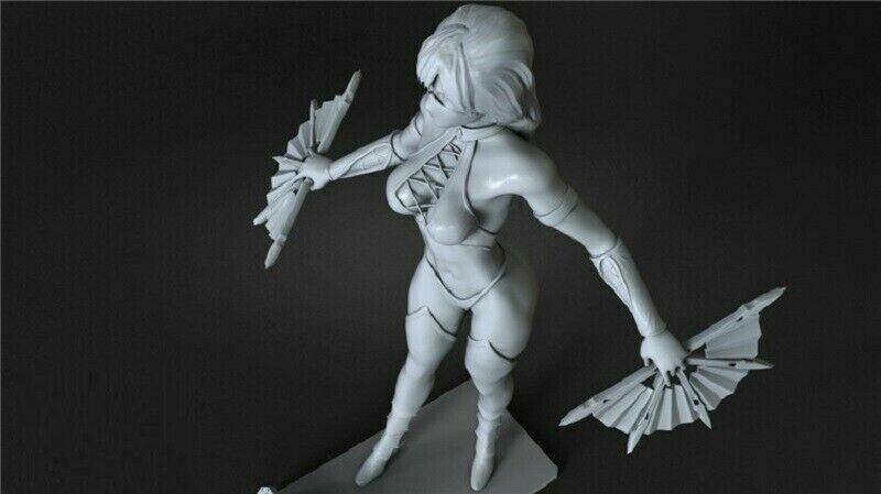 1/6 300mm 3D Print Model Kit Beautiful Girl Woman Kitana Fighter Unpainted - Model-Fan-Store