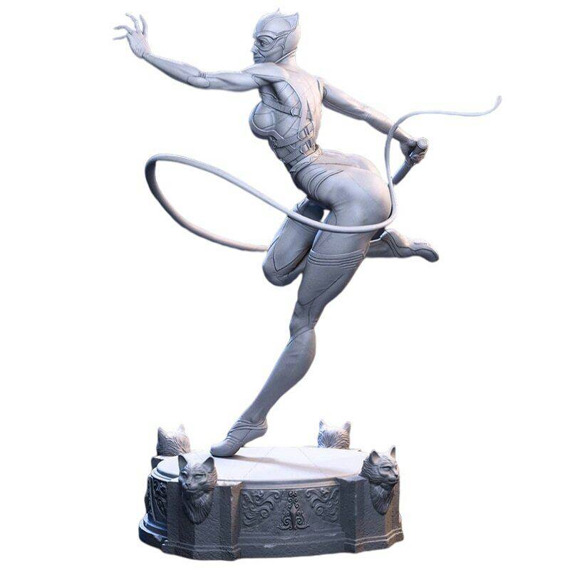 1/6 300mm 3D Print Superhero Model Kit Catwoman Beautiful Girl Unpainted - Model-Fan-Store