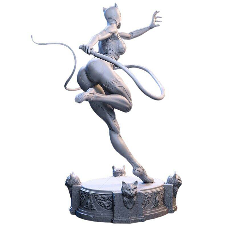 1/6 300mm 3D Print Superhero Model Kit Catwoman Beautiful Girl Unpainted - Model-Fan-Store