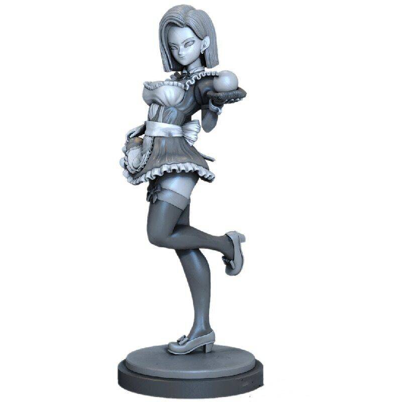1/6 310mm 3D Print Cyberpunk Model Kit Beautiful Girl Maid Android Unpainted - Model-Fan-Store