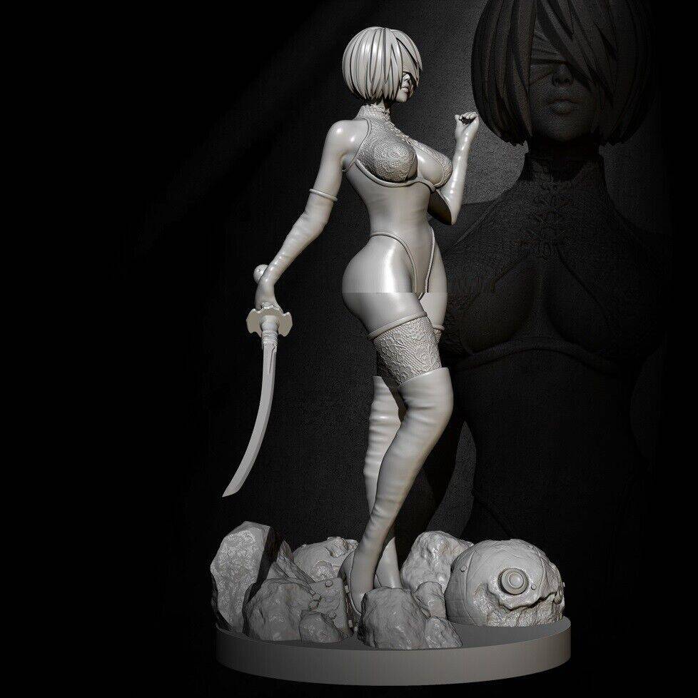 1/6 310mm 3D Print Model Kit Asian Beautiful Girl Woman Samurai Unpainted - Model-Fan-Store