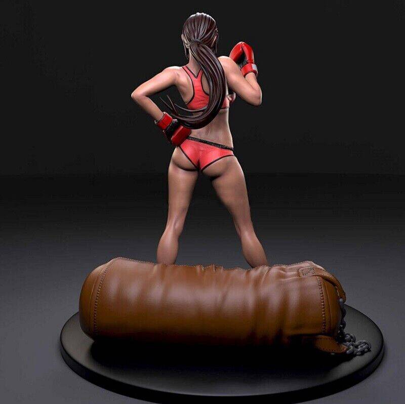 1/6 310mm 3D Print Model Kit Modern Beautiful Girl Woman Boxer Unpainted - Model-Fan-Store