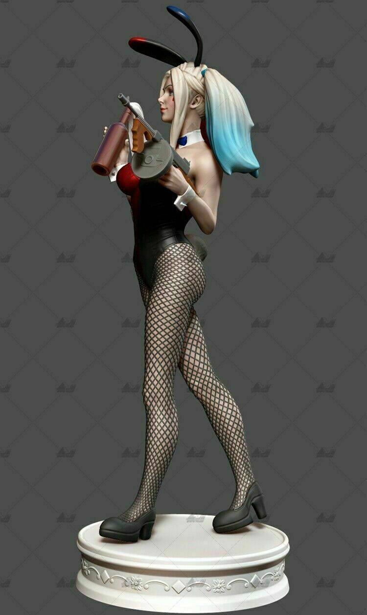 1/6 310mm 3D Print Superhero Model Kit Sey Girl Harley Quinn Unpainted - Model-Fan-Store