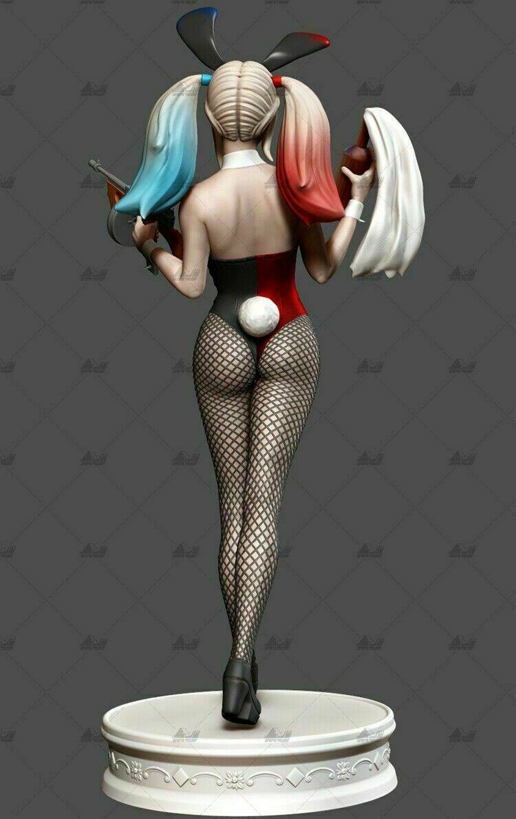 1/6 310mm 3D Print Superhero Model Kit Sey Girl Harley Quinn Unpainted - Model-Fan-Store