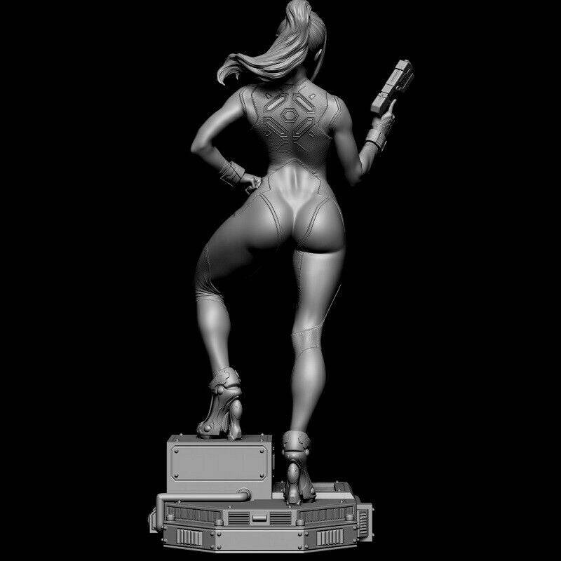 1/6 320mm 3D Print Cyberpunk Model Kit Space Beautiful Girl Unpainted - Model-Fan-Store