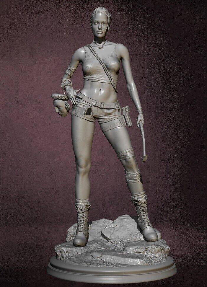 1/6 330mm 3D Print Model Kit Beautiful Girl Woman Tomb Raider Lara Unpainted - Model-Fan-Store