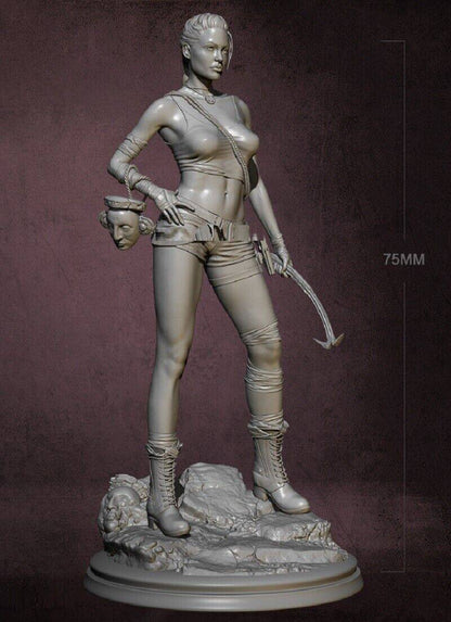 1/6 330mm 3D Print Model Kit Beautiful Girl Woman Tomb Raider Lara Unpainted - Model-Fan-Store