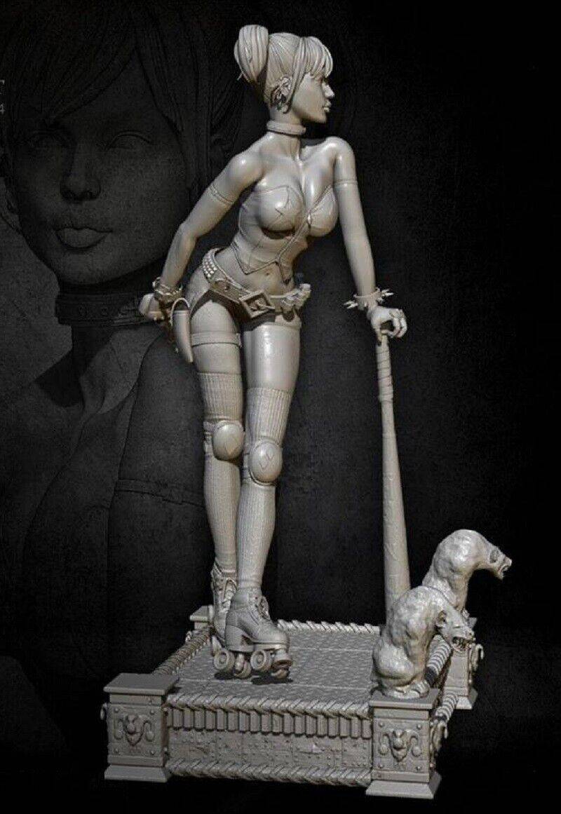 1/6 330mm 3D Print Superhero Model Kit Harley Quinn Beautiful Girl Unpainted - Model-Fan-Store