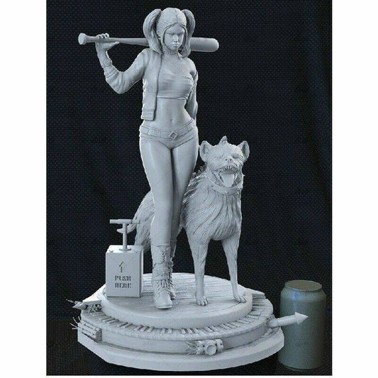 1/6 330mm 3D Print Superhero Model Kit Harley Quinn Beautiful Girl Unpainted - Model-Fan-Store