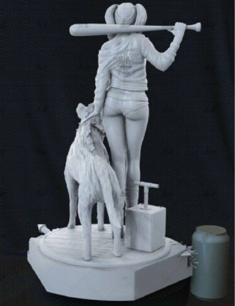 1/6 330mm 3D Print Superhero Model Kit Harley Quinn Beautiful Girl Unpainted - Model-Fan-Store