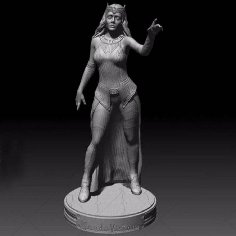 1/6 330mm 3D Print Superhero Model Kit Woman Wanda Beautiful Girl Unpainted - Model-Fan-Store