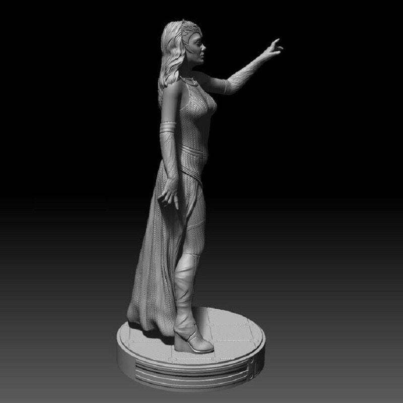 1/6 330mm 3D Print Superhero Model Kit Woman Wanda Beautiful Girl Unpainted - Model-Fan-Store