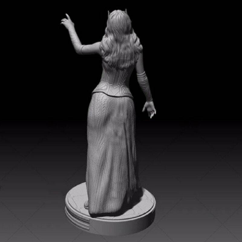 1/6 330mm 3D Print Superhero Model Kit Woman Wanda Beautiful Girl Unpainted - Model-Fan-Store