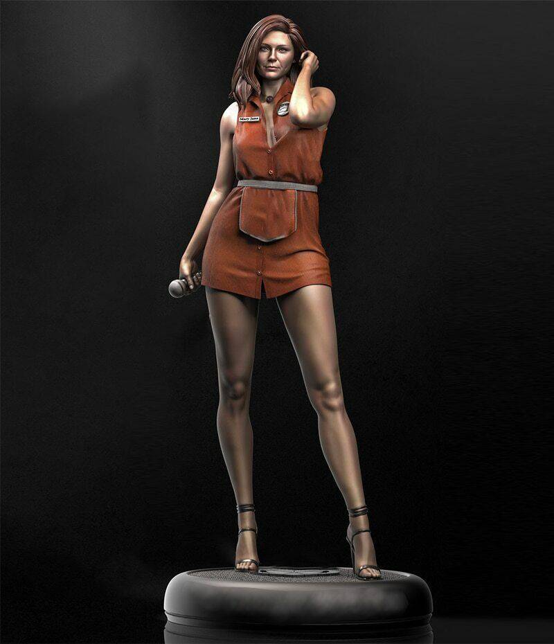 1/6 340mm 3D Print Model Kit Modern Beautiful Girl MJ Singer Movie Unpainted - Model-Fan-Store