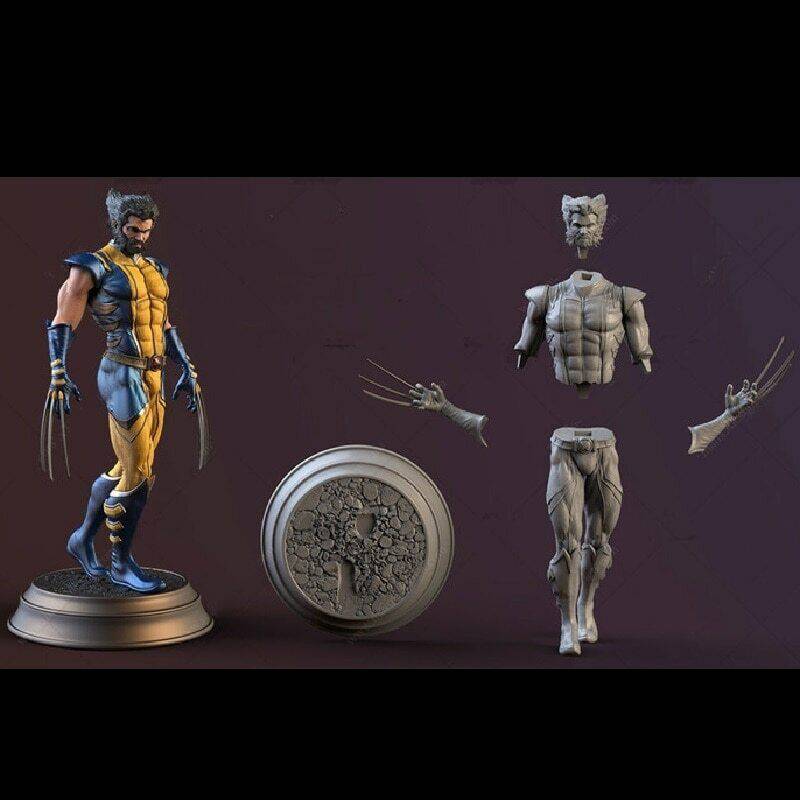 1/6 340mm 3D Print Superhero Model Kit Wolverine Unpainted - Model-Fan-Store