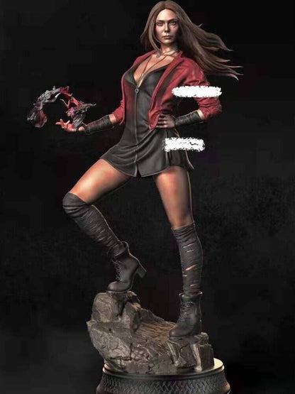 1/6 350mm 3D Print Superhero Model Kit Wanda Beautiful Girl Unpainted - Model-Fan-Store