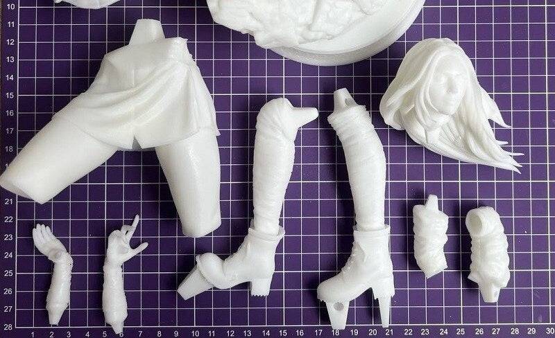 1/6 350mm 3D Print Superhero Model Kit Wanda Beautiful Girl Unpainted - Model-Fan-Store