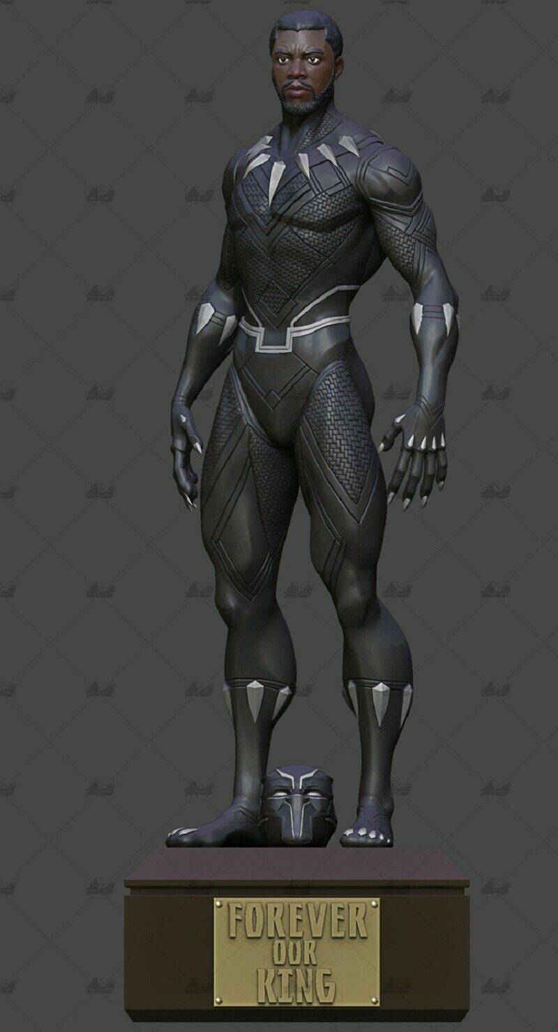 1/6 360mm 3D Print Superhero Model Kit Black Panther Unpainted - Model-Fan-Store