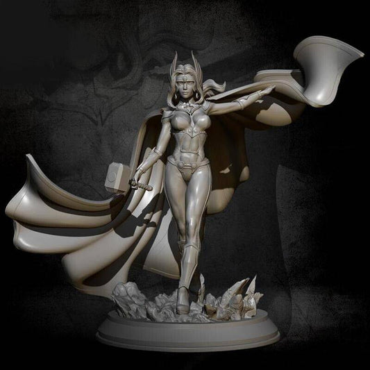 1/6 380mm 3D Print Superhero Model Kit Supergirl Beautiful Girl Unpainted - Model-Fan-Store