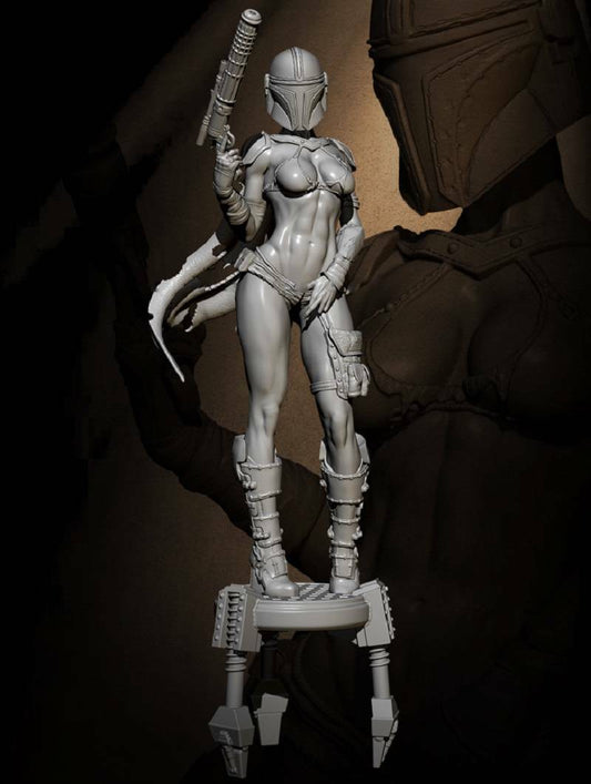 1/6 390mm 3D Print Model Kit Beautiful Girl Space Mercenary Star Wars Unpainted - Model-Fan-Store