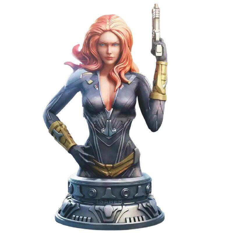 1/6 BUST 200mm 3D Print Cyberpunk Model Kit Beautiful Girl Space Unpainted - Model-Fan-Store