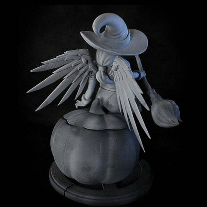 1/8 230mm 3D Print Model Kit Beautiful Girl Woman Witch Unpainted - Model-Fan-Store