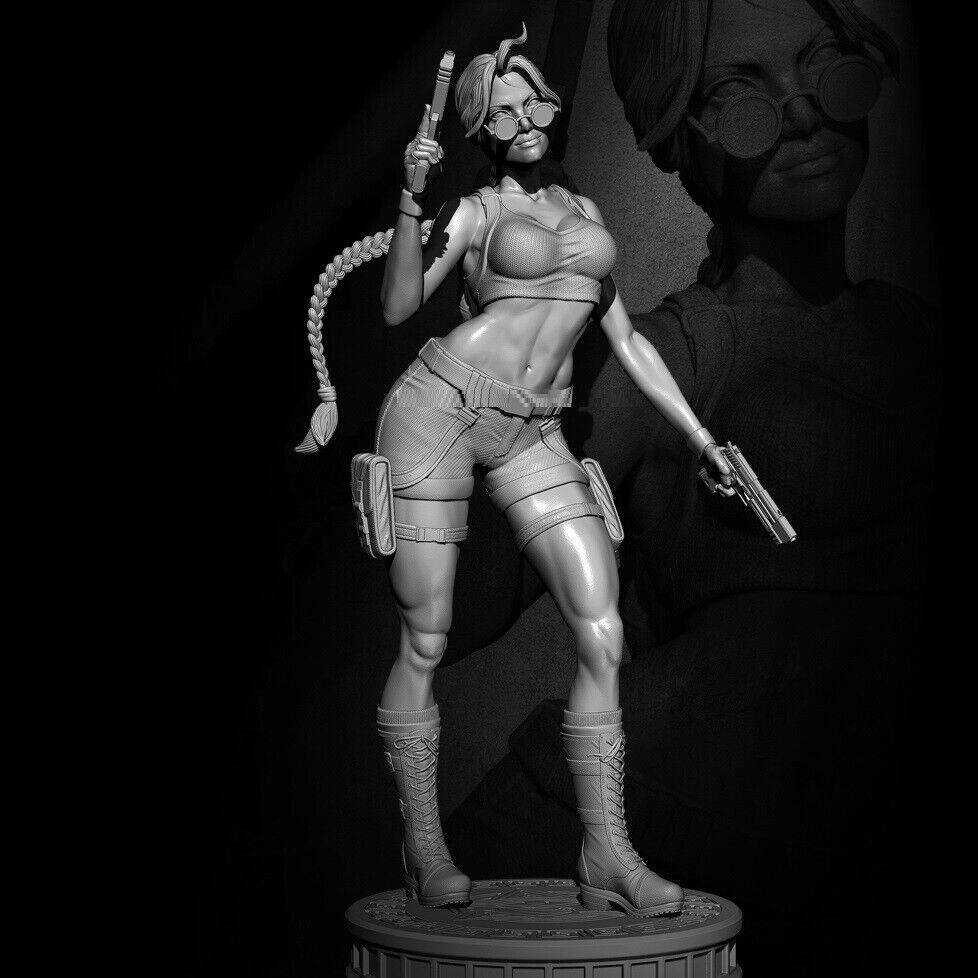 1/8 240mm 3D Print Model Kit Beautiful Girl Woman Tomb Raider Unpainted - Model-Fan-Store