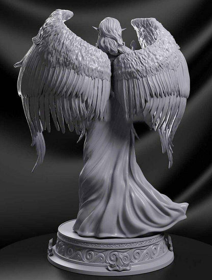 1/8 260mm 3D Print igure Model Kit Beautiful Girl Woman Warrior Angel Unpainted - Model-Fan-Store