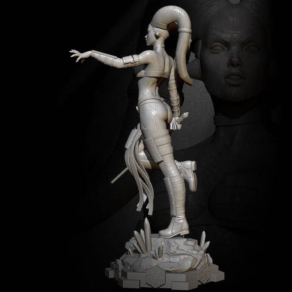 1/8 260mm 3D Print Model Kit Girl Star Wars Night Assassin Movie Unpainted - Model-Fan-Store