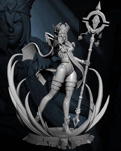 1/8 270mm 3D Print Model Kit Beautiful Girl Wizard Priest Warcraft Unpainted - Model-Fan-Store