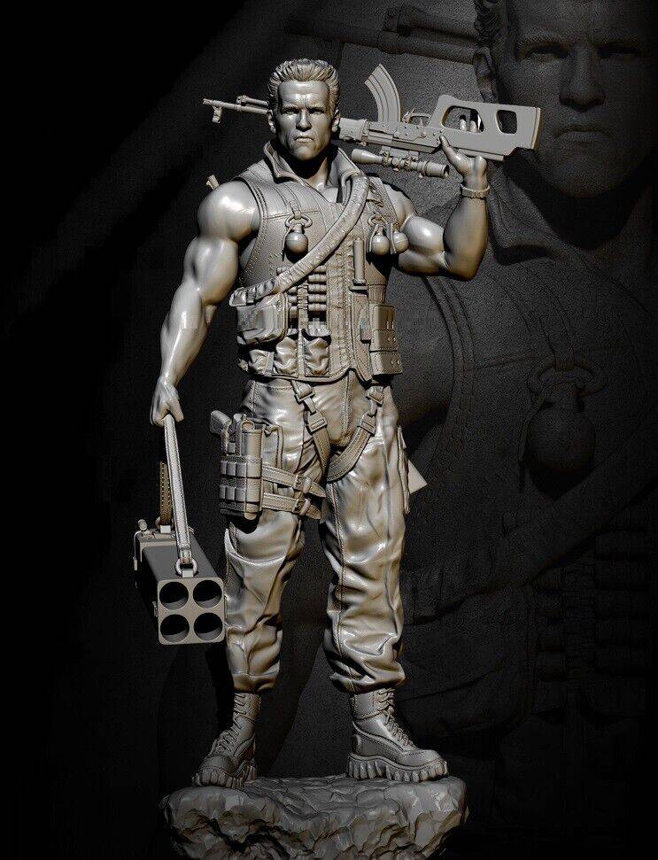 1/4 580mm 3D Print Model Kit Commando Terminator Movie Unpainted ...
