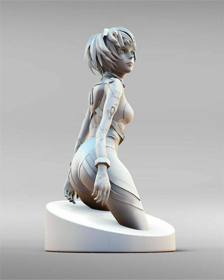 120mm 3D Print Cyberpunk Model Kit Asian Beautiful Girl Unpainted - Model-Fan-Store