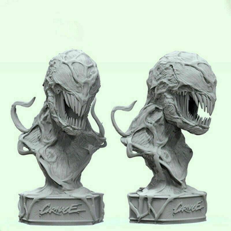 120mm BUST 3D Print Superhero Model Kit Venom Unpainted - Model-Fan-Store