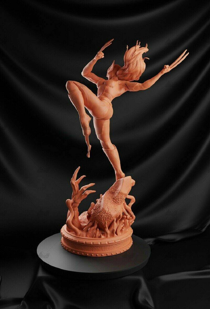 440mm 3D Print Superhero Model Kit Wolverine Beautiful Girl Unpainted - Model-Fan-Store