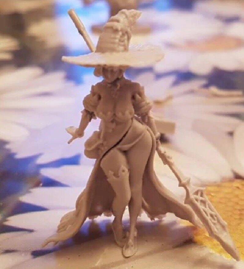 30mm Resin Model Kit Beautiful Girl Disciple of the Witch-One Unpainted - Model-Fan-Store