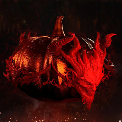 Digital STL Mephisto Pumpkin Halloween