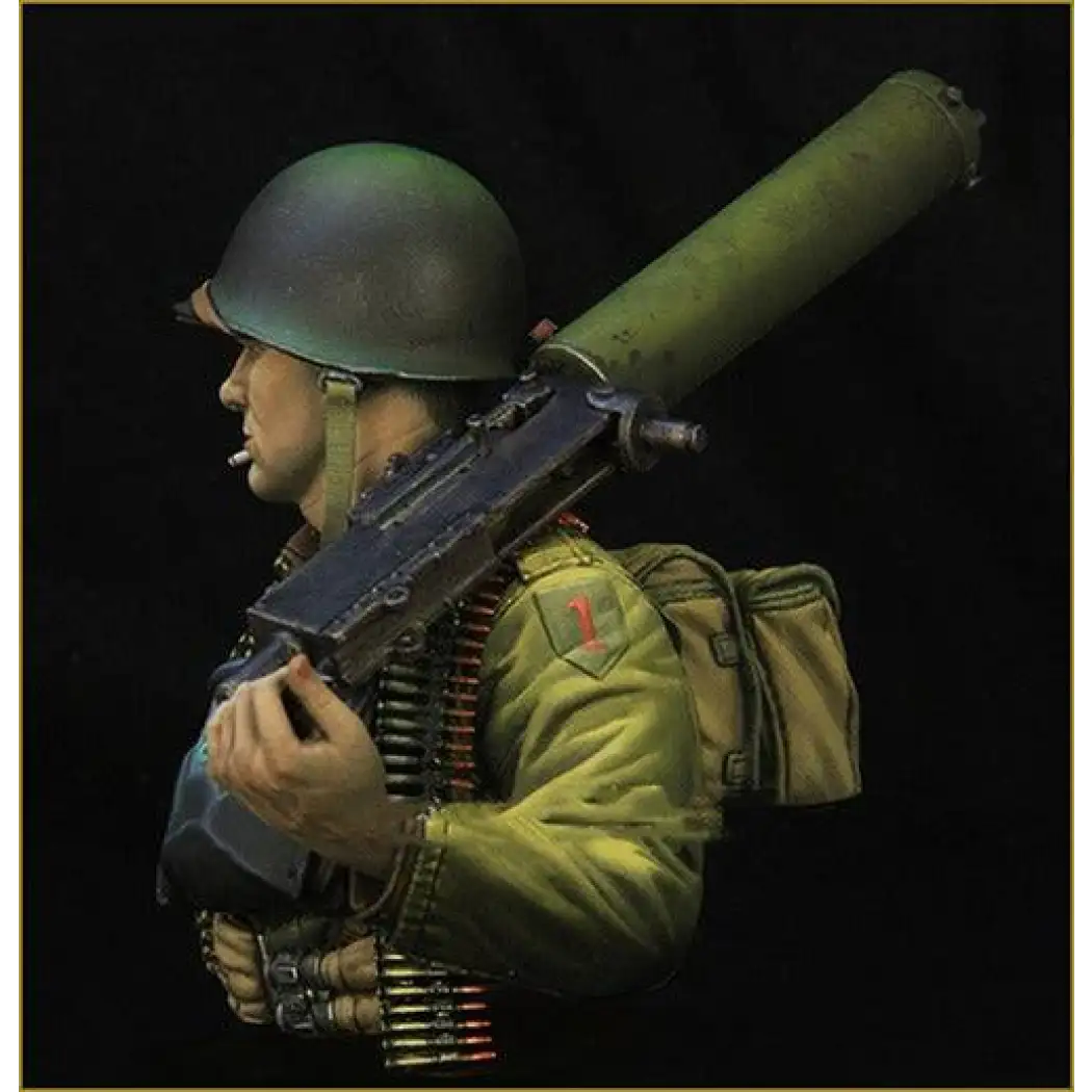 1/10 BUST Resin Model Kit US Paratrooper Soldier Normandy Landing WW2 Unpainted - Model-Fan-Store